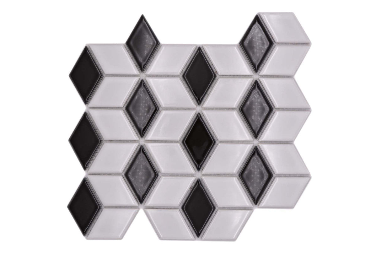 Mosaik Vit Östersund - 007 | 0,081 m²/ark