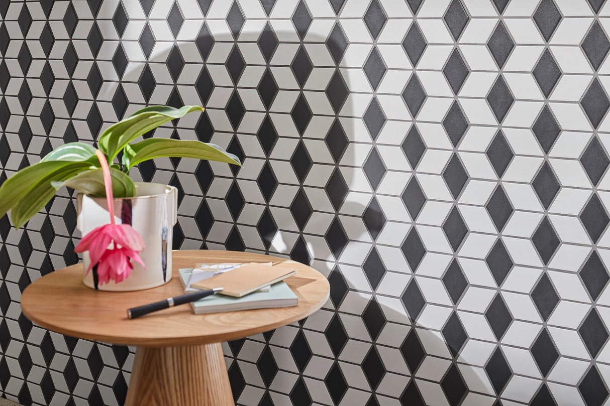 Mosaik Vit Östersund - 012 | 0,081 m²/ark