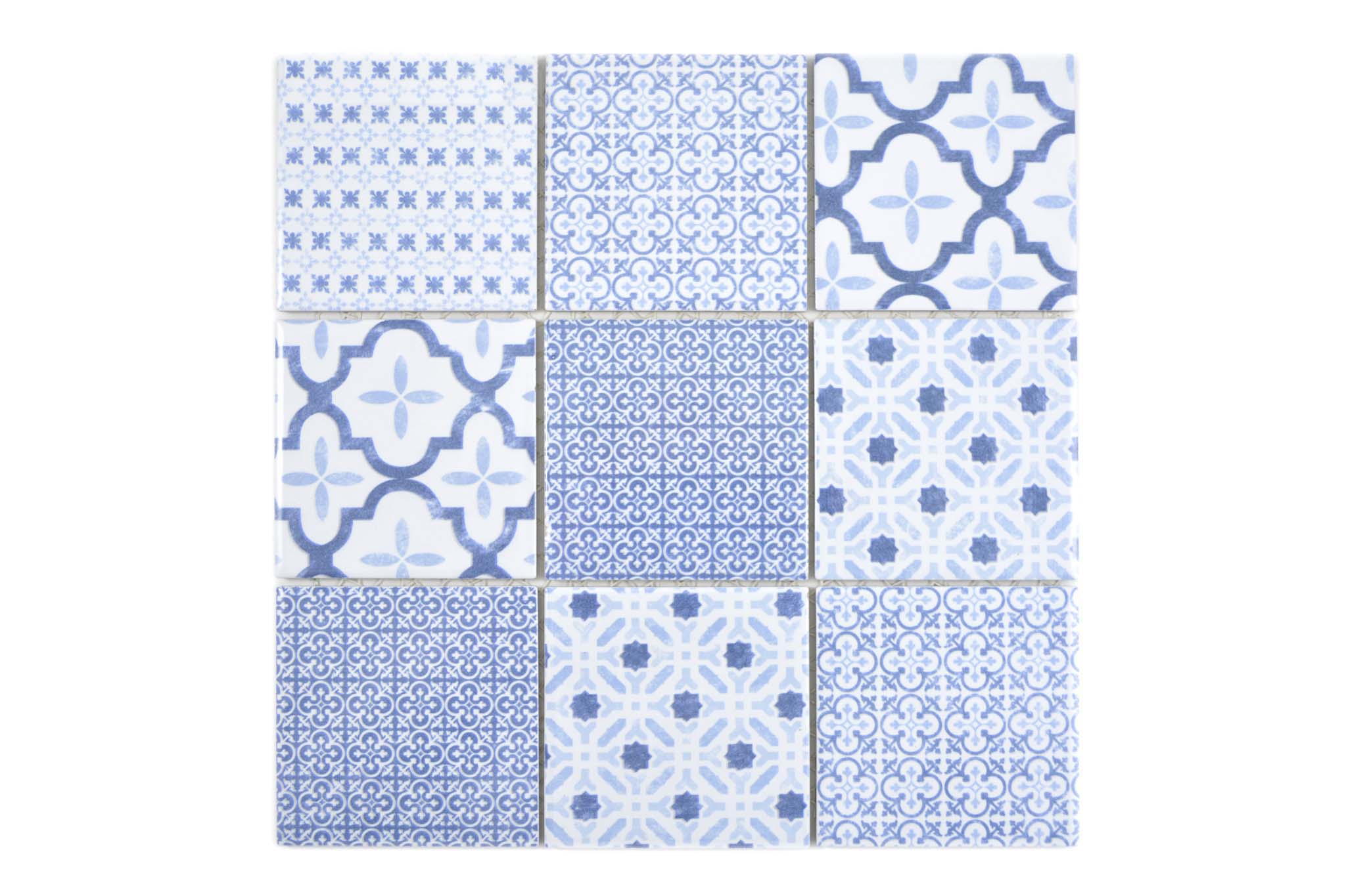 Mosaik Blå Falkenberg - 025 | 0,089 m²/ark