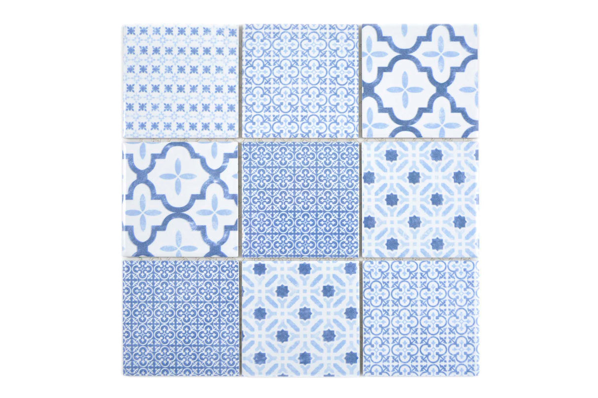 Mosaik Blå Falkenberg - 025 | 0,089 m²/ark