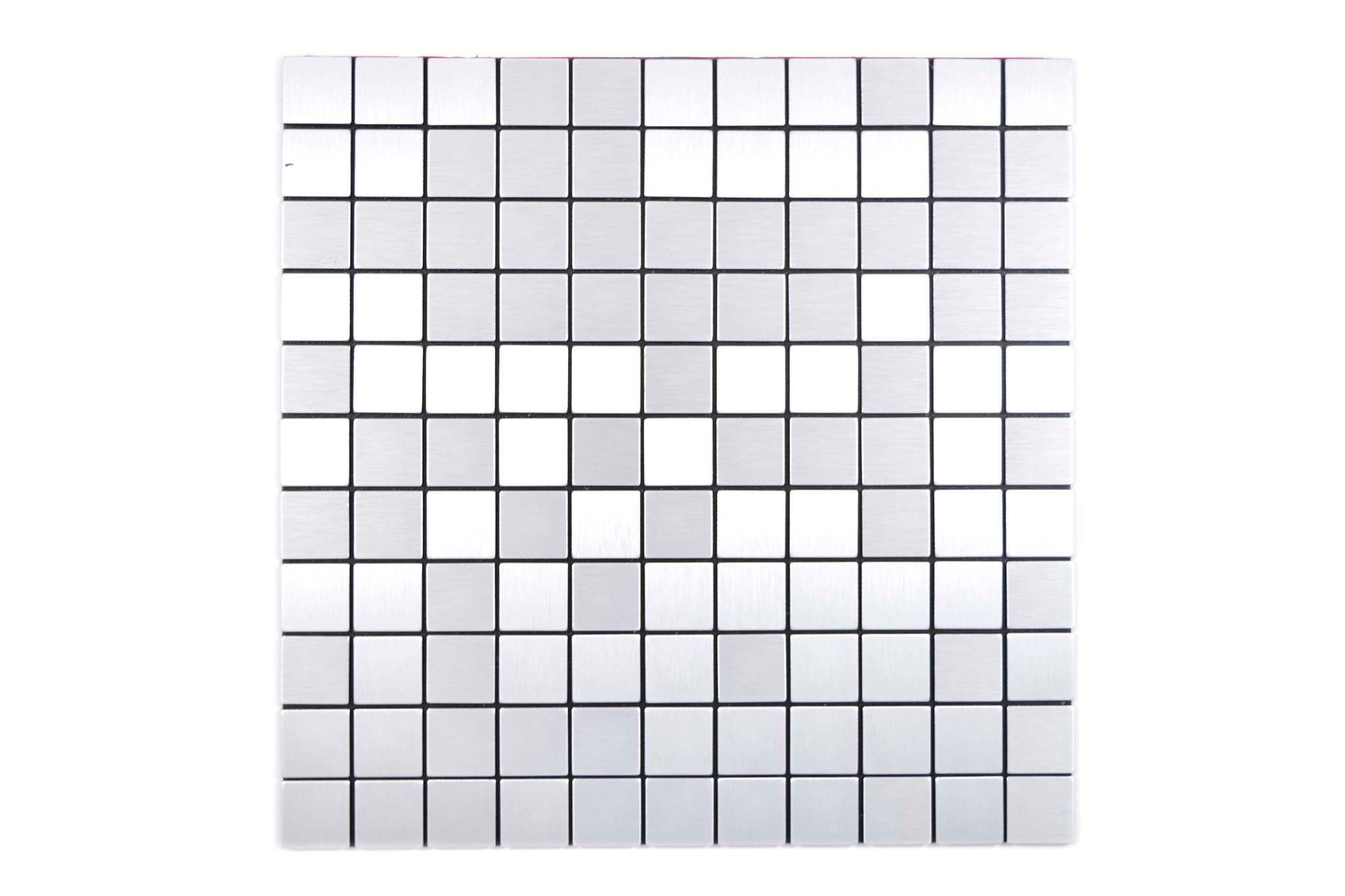 Självhäftande mosaik Silver Nykvarn - 010 | 0,085 m²/ark