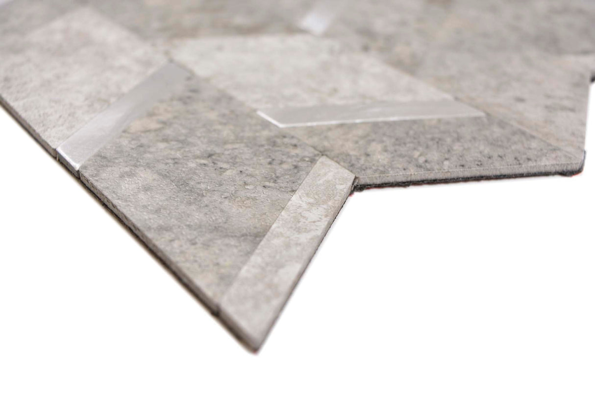 Självhäftande mosaik Grå Mjölby - 001 | 0,081 m²/ark