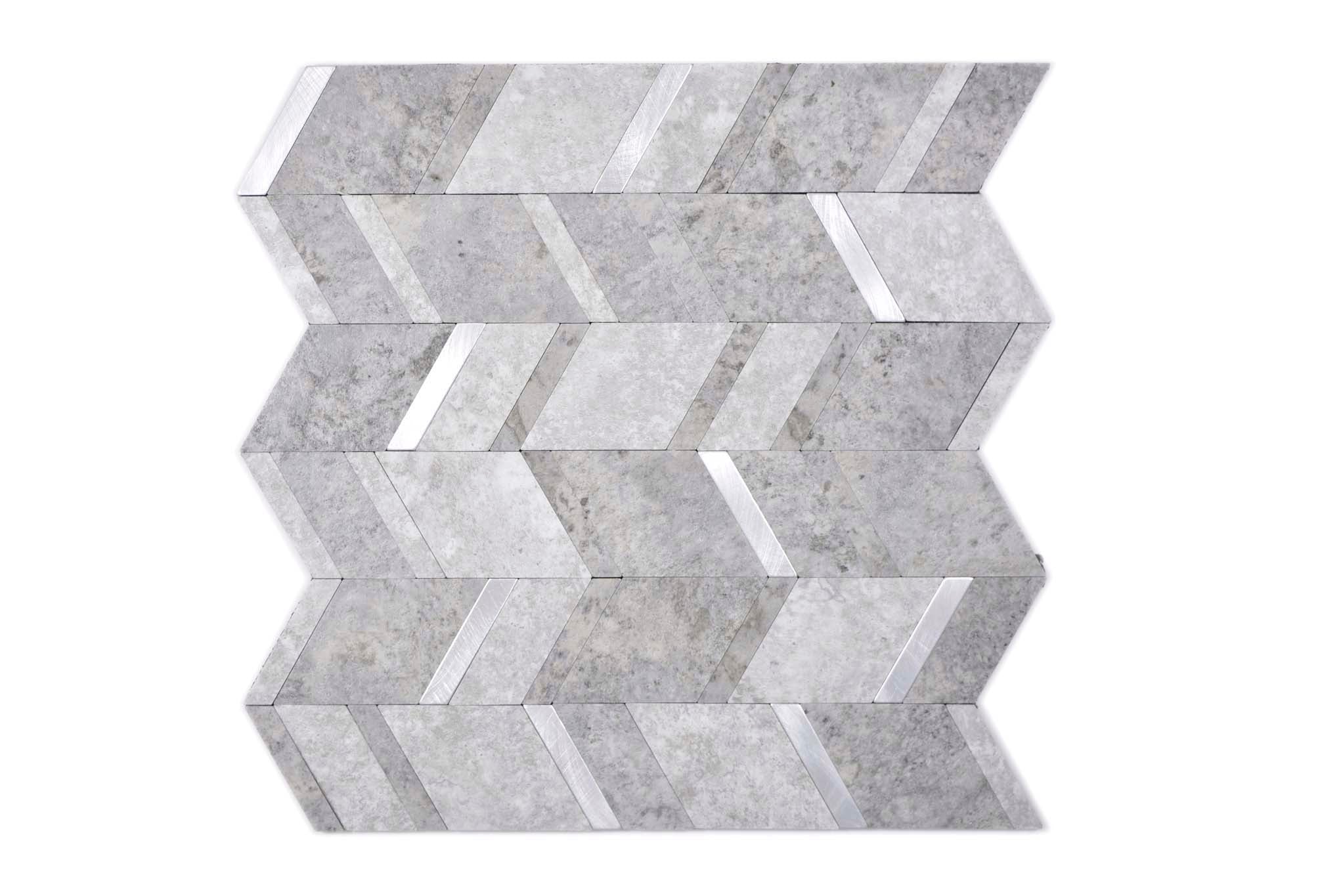 Självhäftande mosaik Grå Mjölby - 001 | 0,081 m²/ark