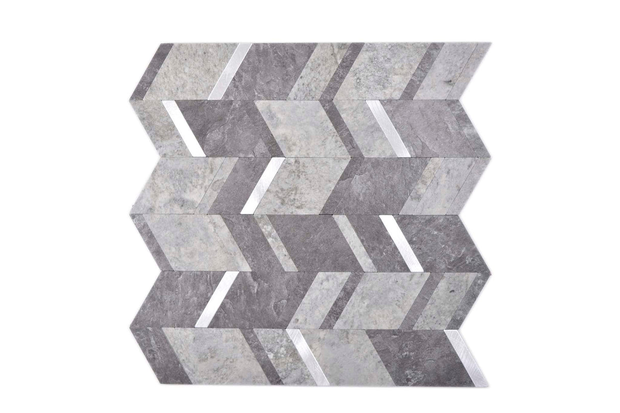 Självhäftande mosaik Grå Mjölby - 002 | 0,081 m²/ark