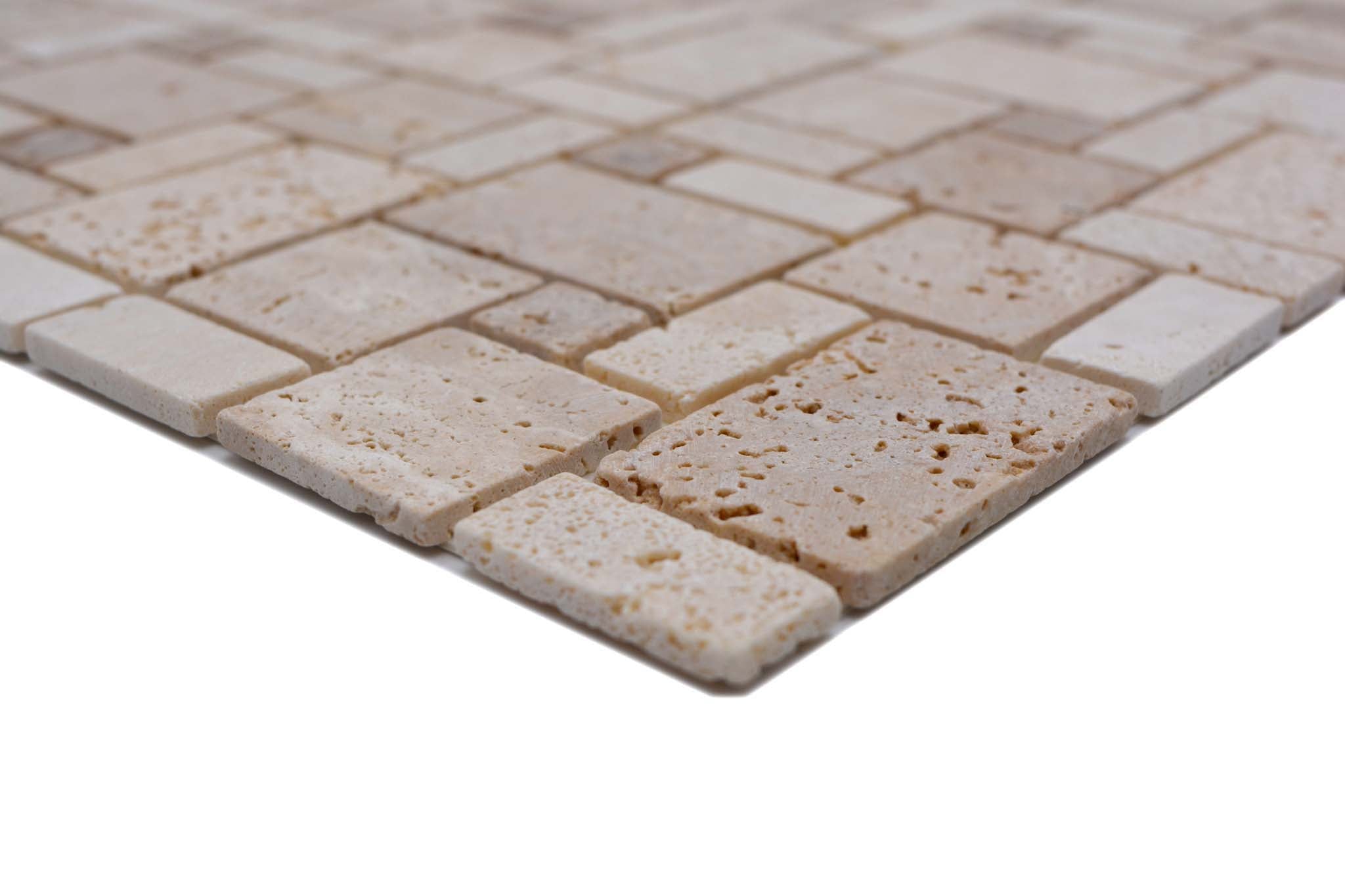 Självhäftande mosaik Beige Nynäshamn - 001 | 0,093 m²/ark