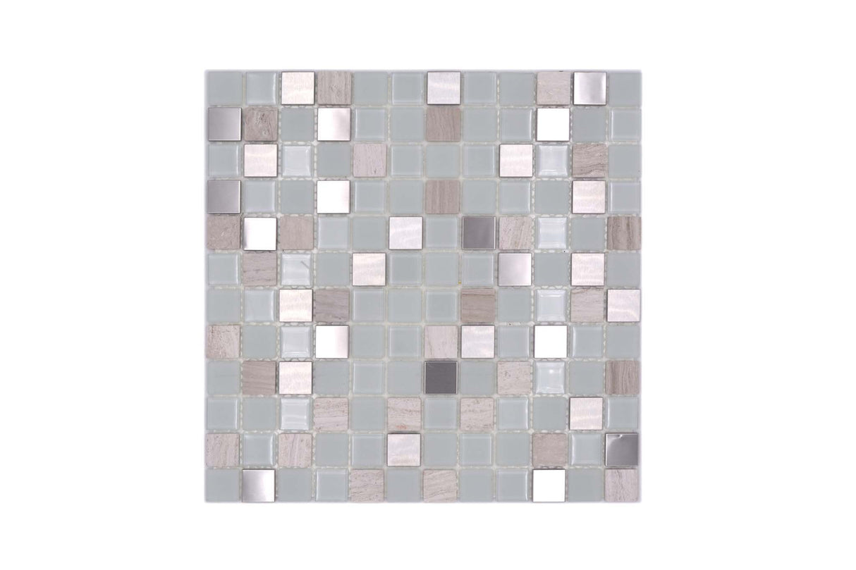 Självhäftande mosaik Vit Sundsvall - 008 | 0,09 m²/ark