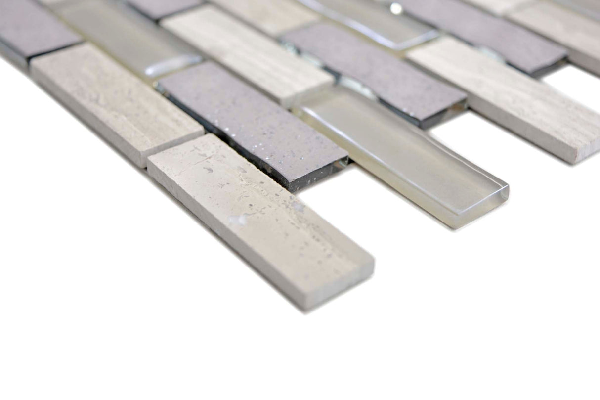 Självhäftande mosaik Grå Sundsvall - 009 | 0,091 m²/ark