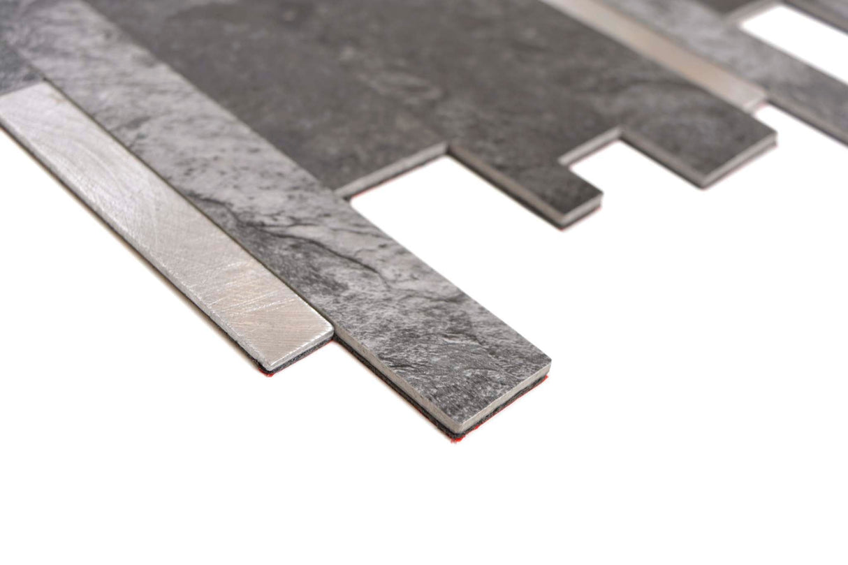 Självhäftande mosaik Svart Mjölby - 005 | 0,09 m²/ark