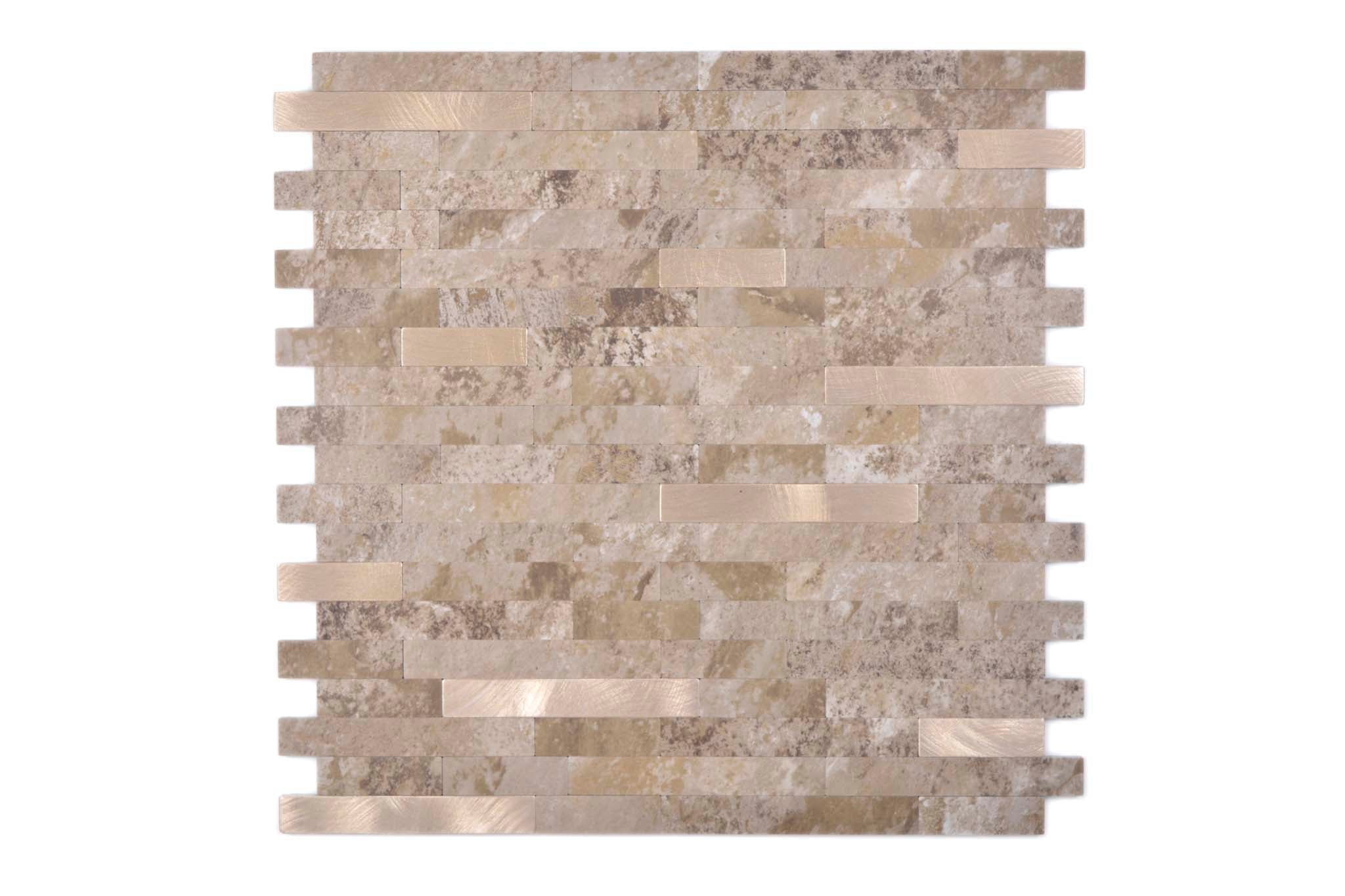 Självhäftande mosaik Brun Mjölby - 010 | 0,087 m²/ark