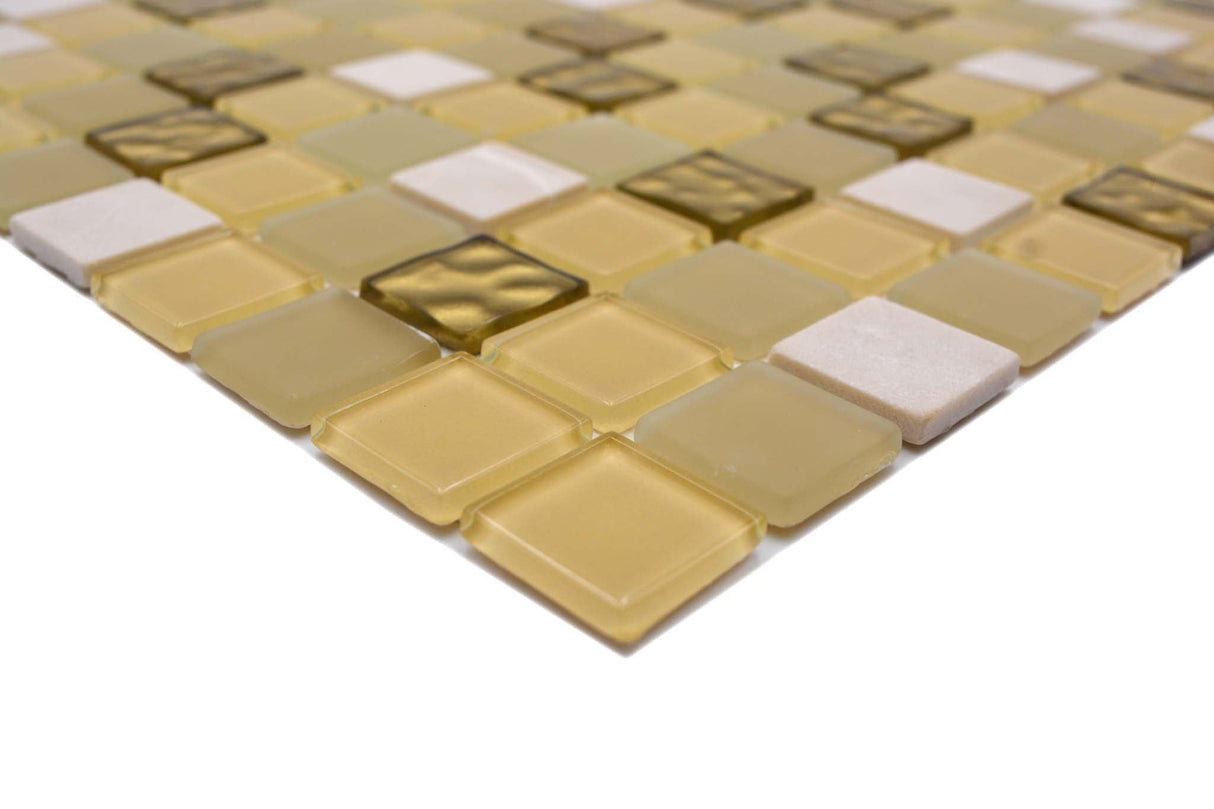 Självhäftande mosaik Vit Sundsvall - 012 | 0,09 m²/ark