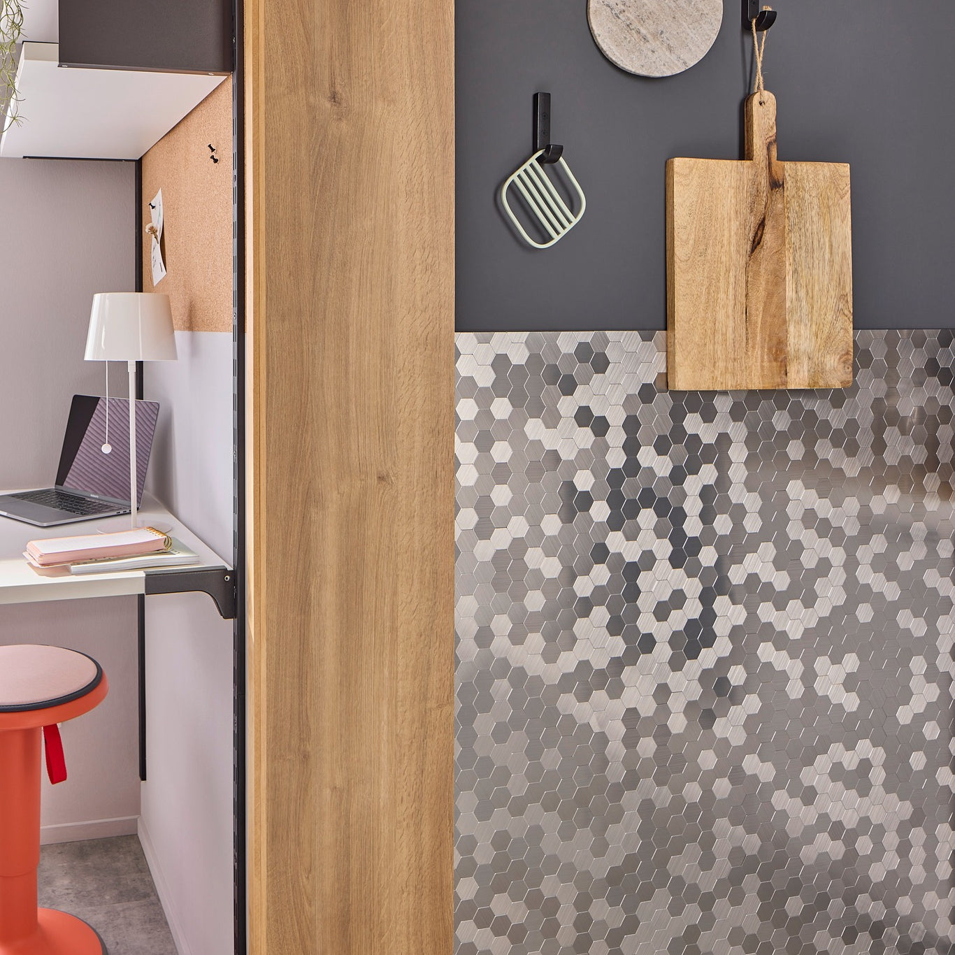 Självhäftande mosaik Silver Nynäshamn - 017 | 0,081 m²/ark