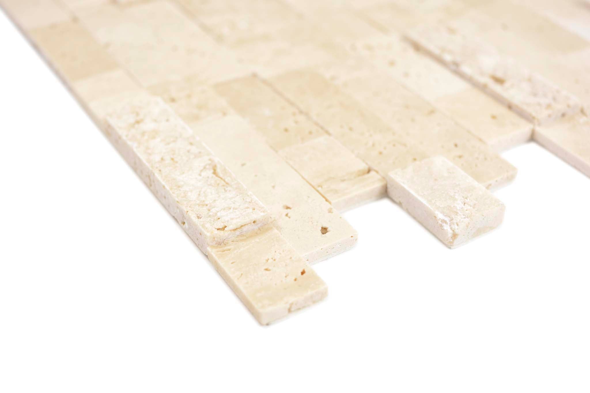 Självhäftande mosaik Beige Fredrikstad - 004 | 0,083 m²/ark