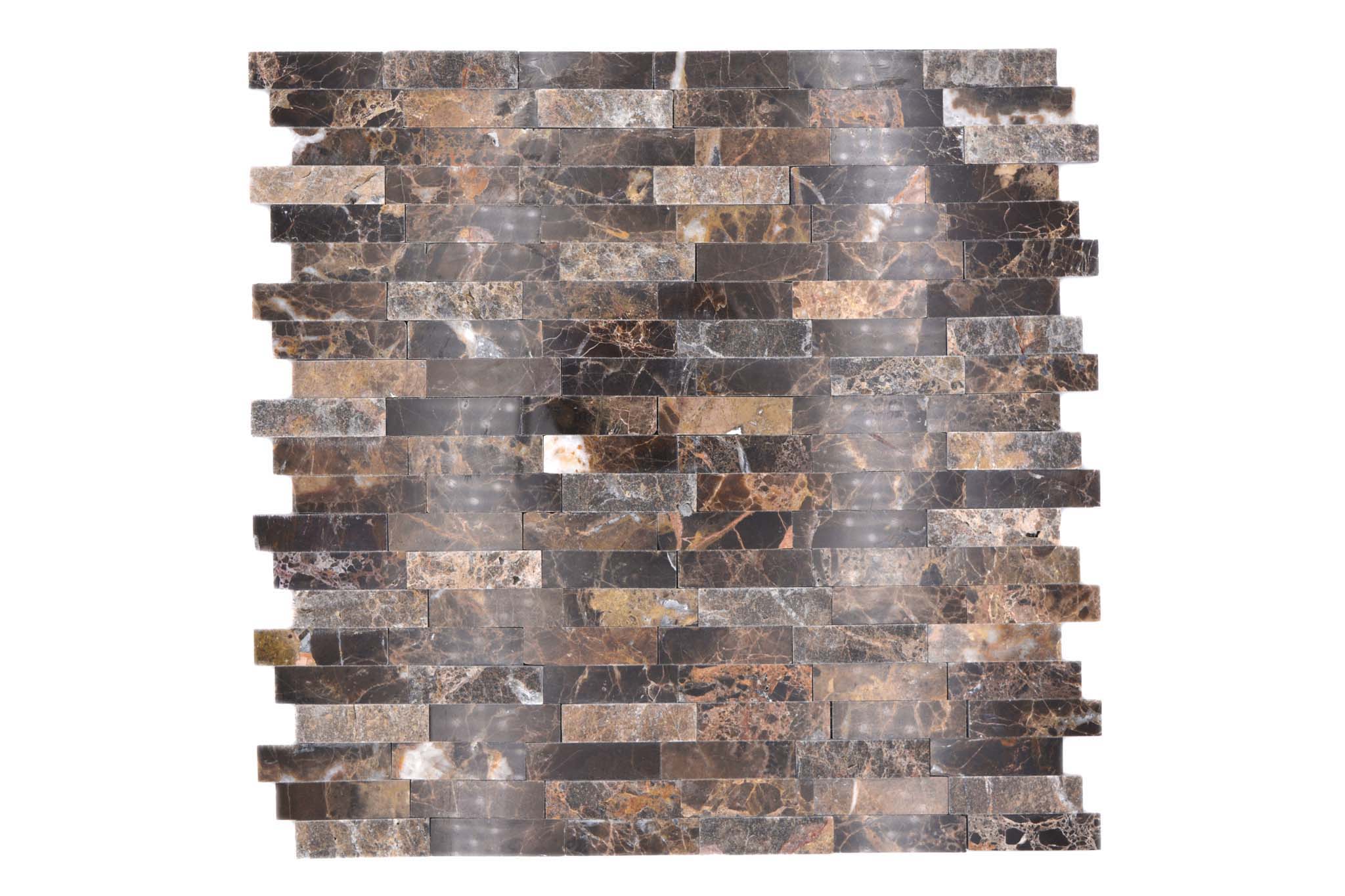 Självhäftande mosaik Brun Nynäshamn - 027 | 0,093 m²/ark