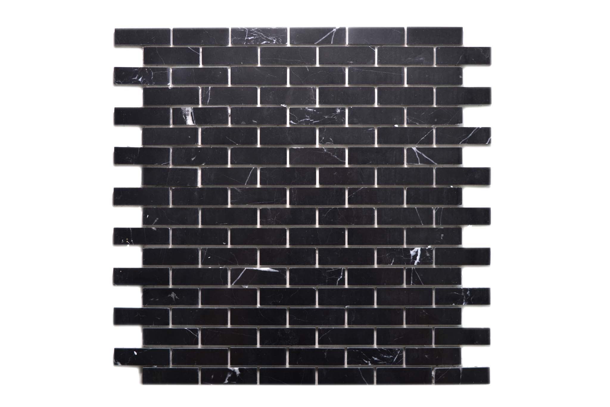 Självhäftande mosaik Svart Fredrikstad - 007 | 0,092 m²/ark