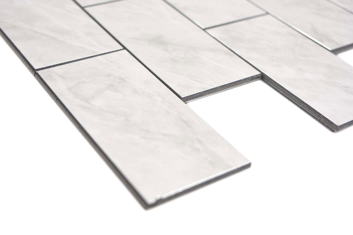 Självhäftande mosaik Vit Nynäshamn - 029 | 0,085 m²/ark