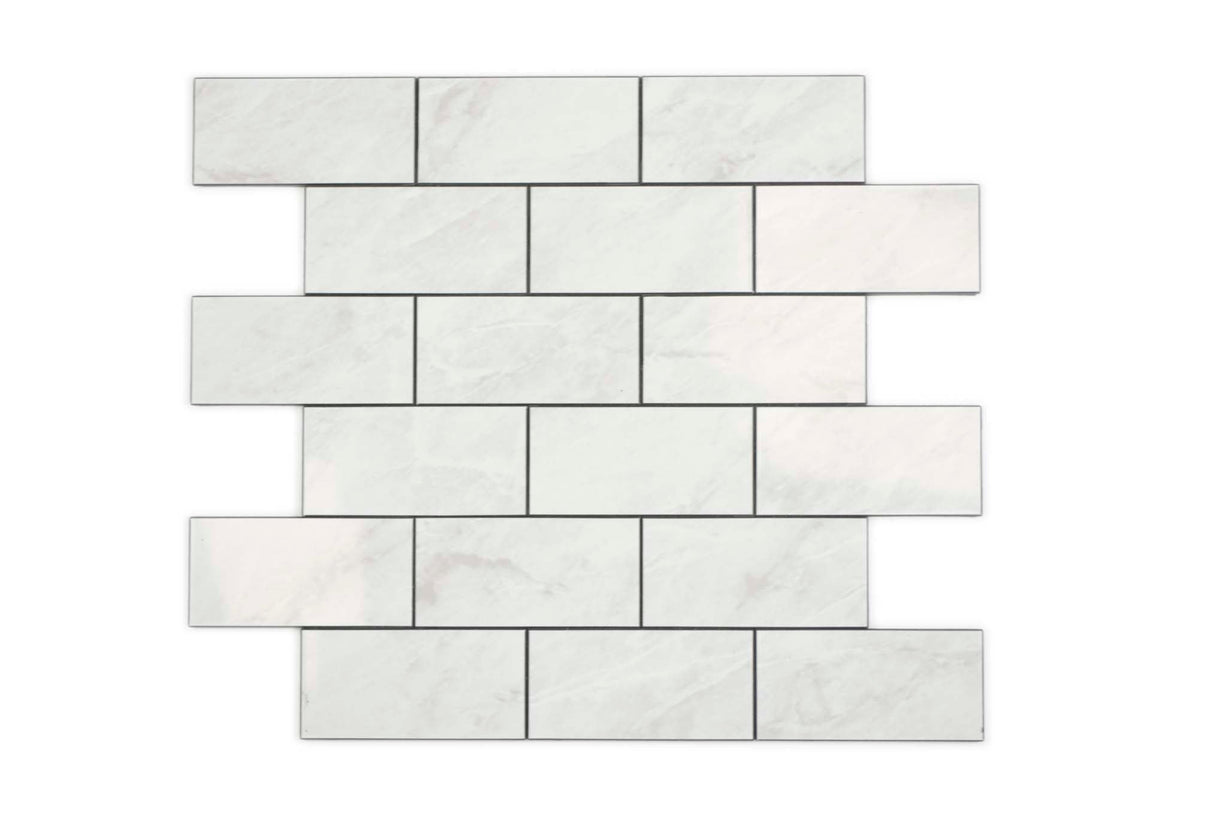 Självhäftande mosaik Vit Nynäshamn - 029 | 0,085 m²/ark