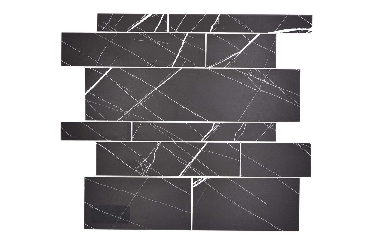 Självhäftande mosaik Svart Mjölby - 021 | 0,088 m²/ark