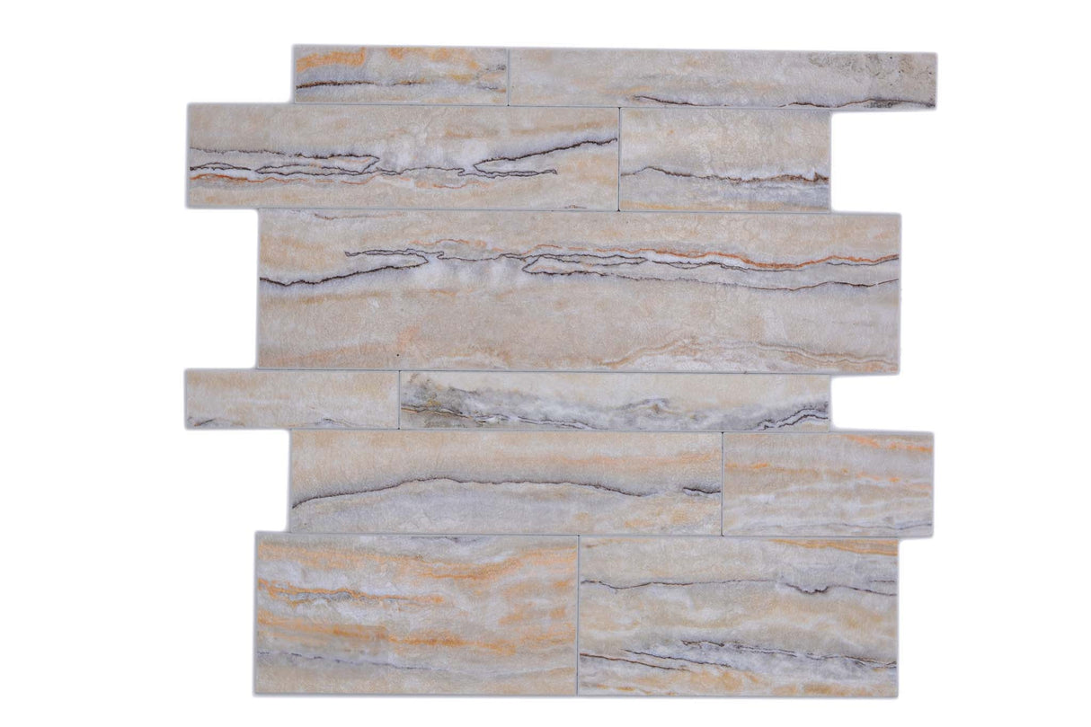 Självhäftande mosaik Vit Mjölby - 022 | 0,088 m²/ark