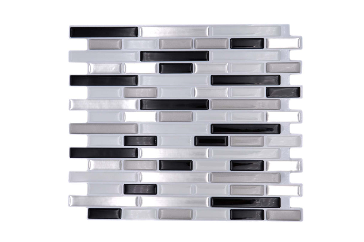 Självhäftande mosaik Silver Sundsvall - 016 | 0,241 m²/kartong