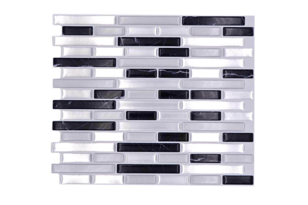 Självhäftande mosaik Silver Sundsvall - 017 | 0,241 m²/kartong