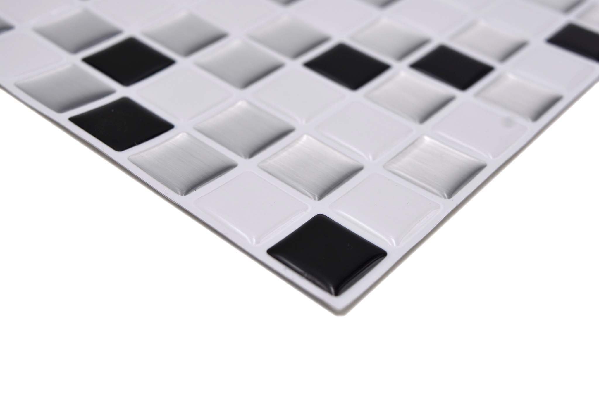 Självhäftande mosaik Silver Sundsvall - 018 | 0,258 m²/kartong