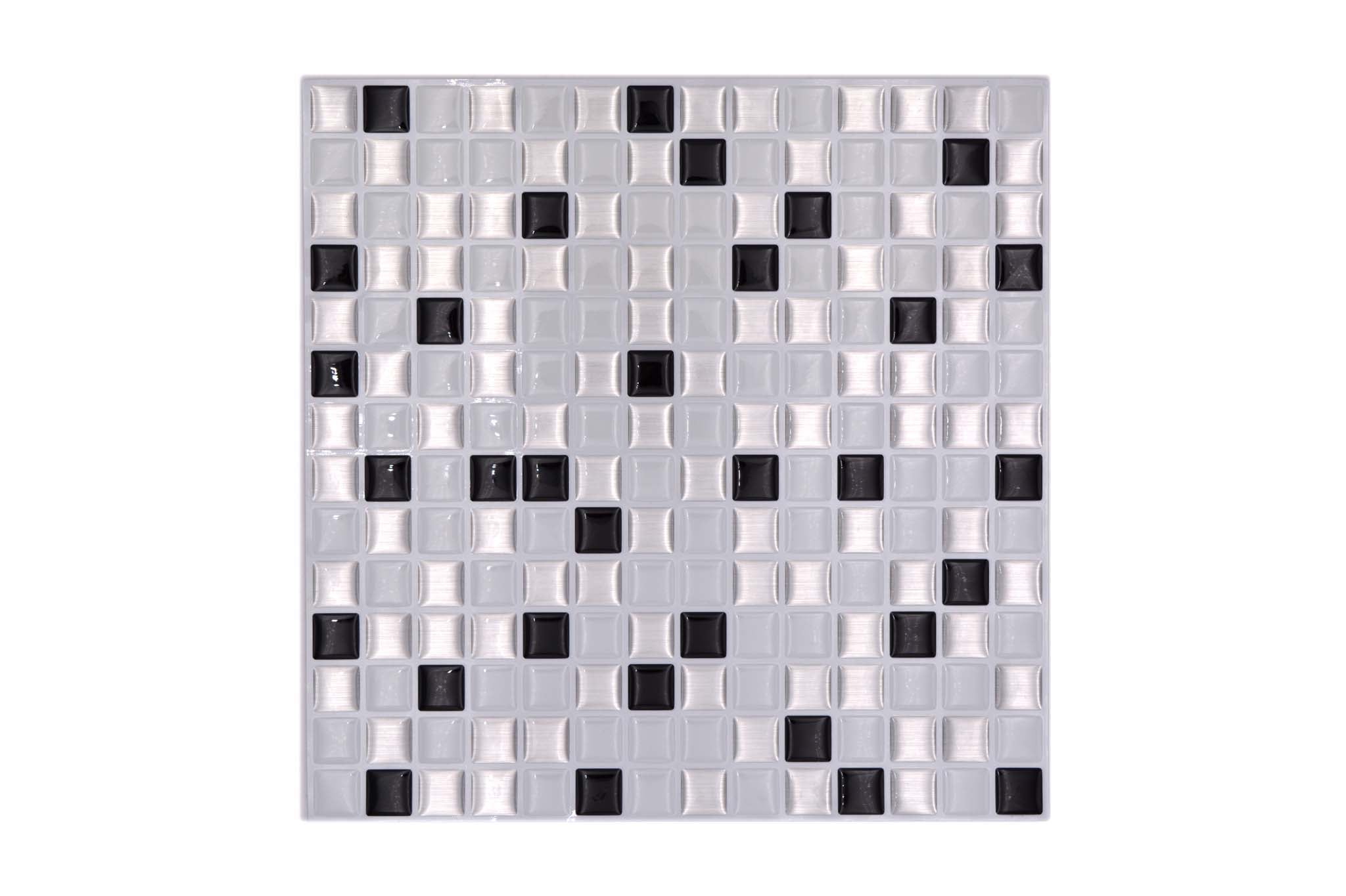 Självhäftande mosaik Silver Sundsvall - 018 | 0,258 m²/kartong