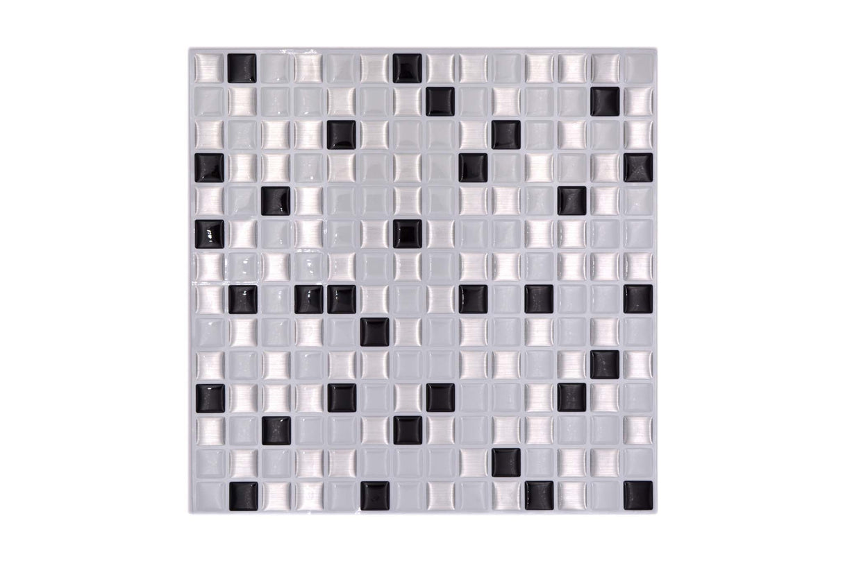 Självhäftande mosaik Silver Sundsvall - 018 | 0,258 m²/kartong