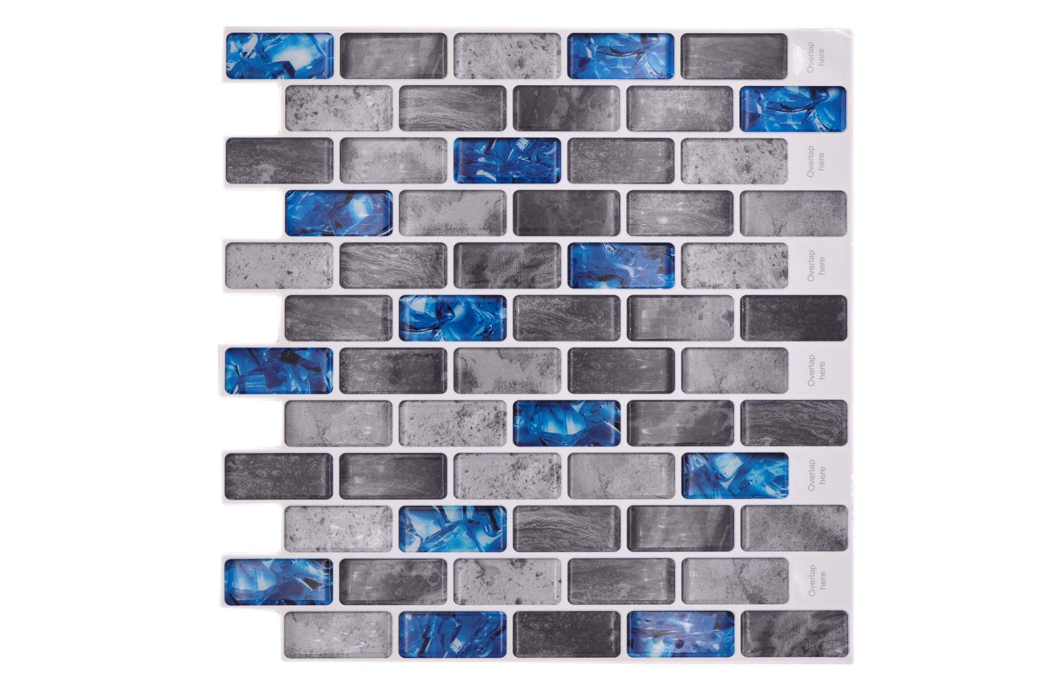 Självhäftande mosaik Grå Sundsvall - 022 | 0,084 m²/ark