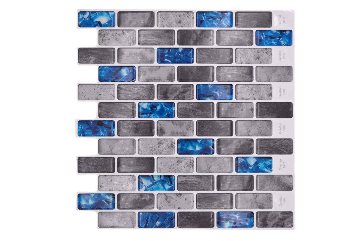 Självhäftande mosaik Grå Sundsvall - 022 | 0,084 m²/ark