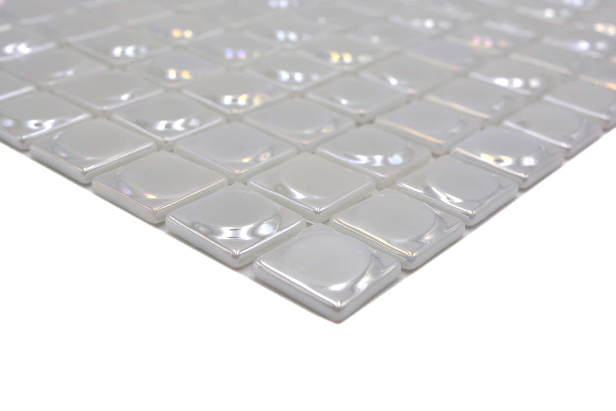 Mosaik Vit Skövde - 002 | 0,099 m²/ark