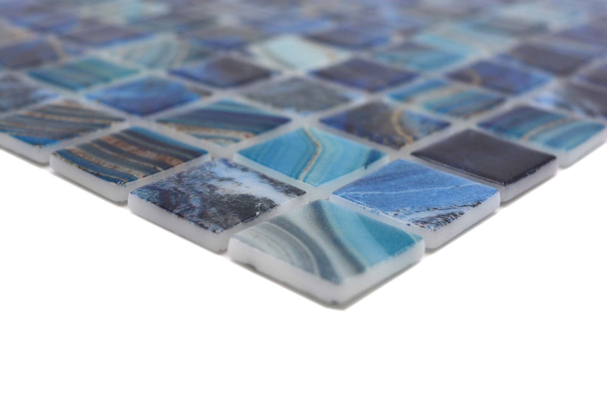 Mosaik Blå Oskarshamn - 003 | 0,1 m²/ark