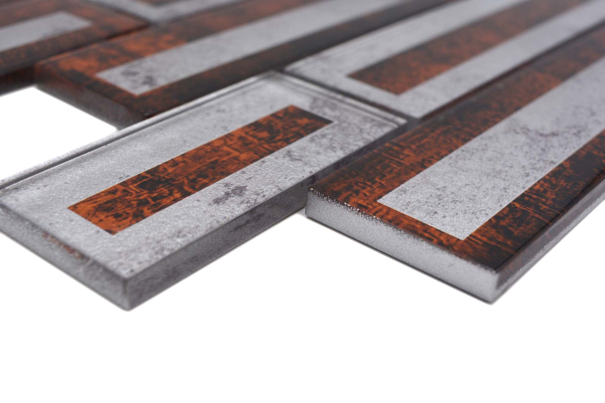 Mosaik Brun Ödeshög - 008 | 0,09 m²/ark