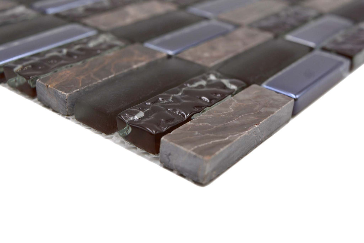 Mosaik Brun Ödeshög - 012 | 0,091 m²/ark