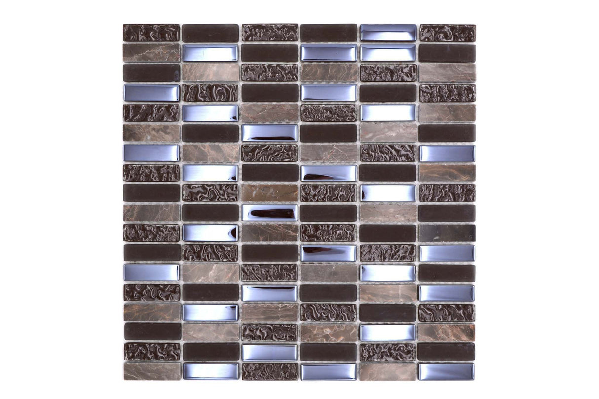 Mosaik Brun Ödeshög - 012 | 0,091 m²/ark