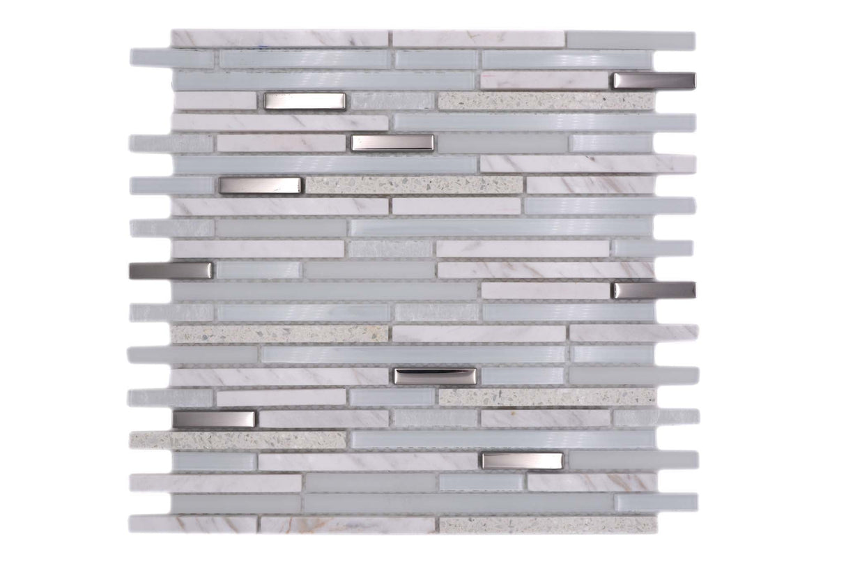 Mosaik Vit Uppsala - 003 | 0,09 m²/ark