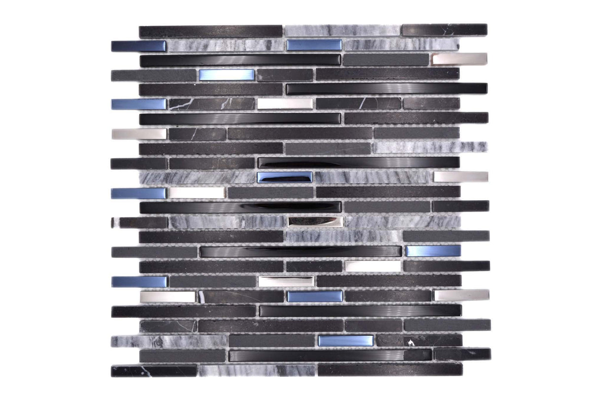 Mosaik Svart Uppsala - 004 | 0,09 m²/ark