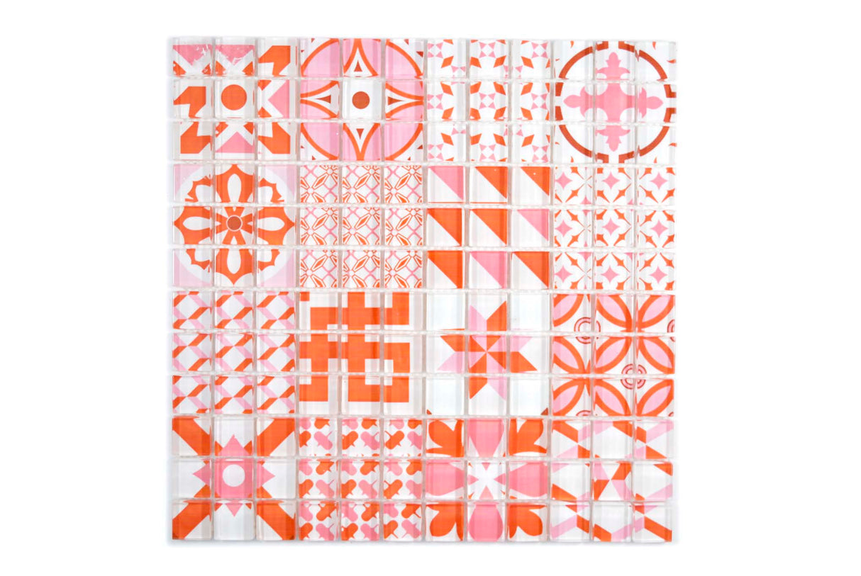 Mosaik Röd Falkenberg - 035 | 0,09 m²/ark