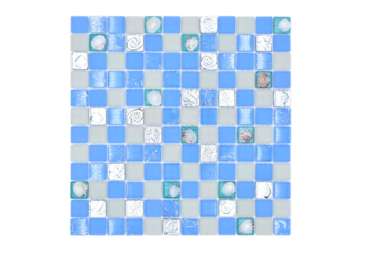 Mosaik Blå Norrköping - 003 | 0,09 m²/ark