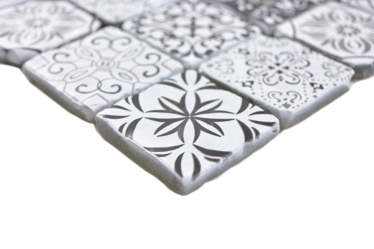 Mosaik Vit Flen - 001 | 0,09 m²/ark