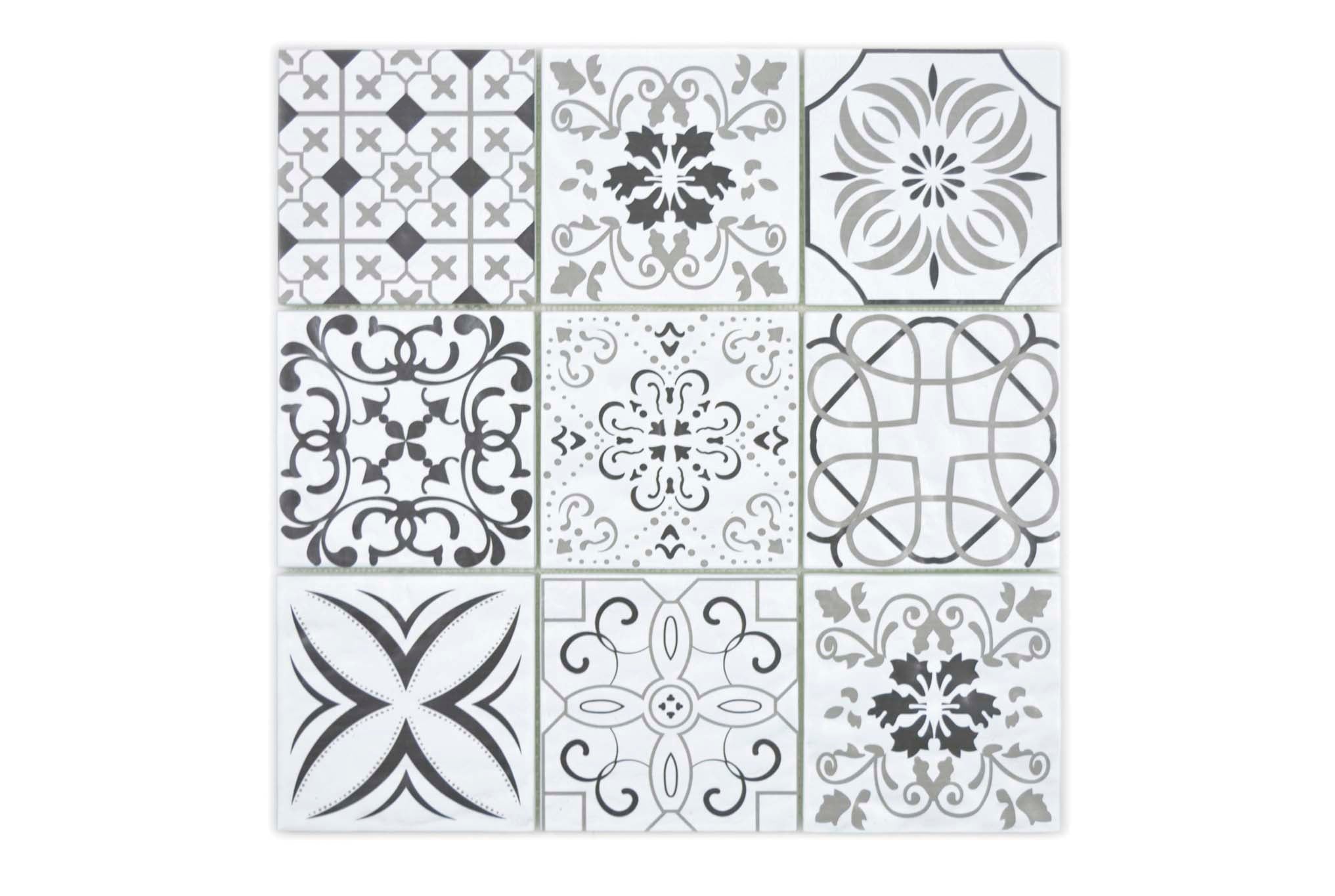 Mosaik Vit Flen - 002 | 0,09 m²/ark