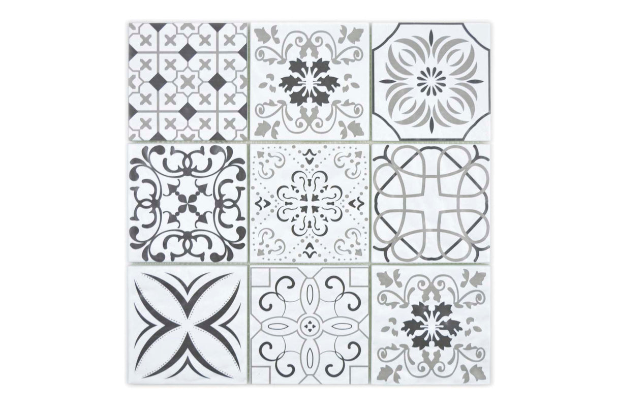 Mosaik Vit Flen - 002 | 0,09 m²/ark