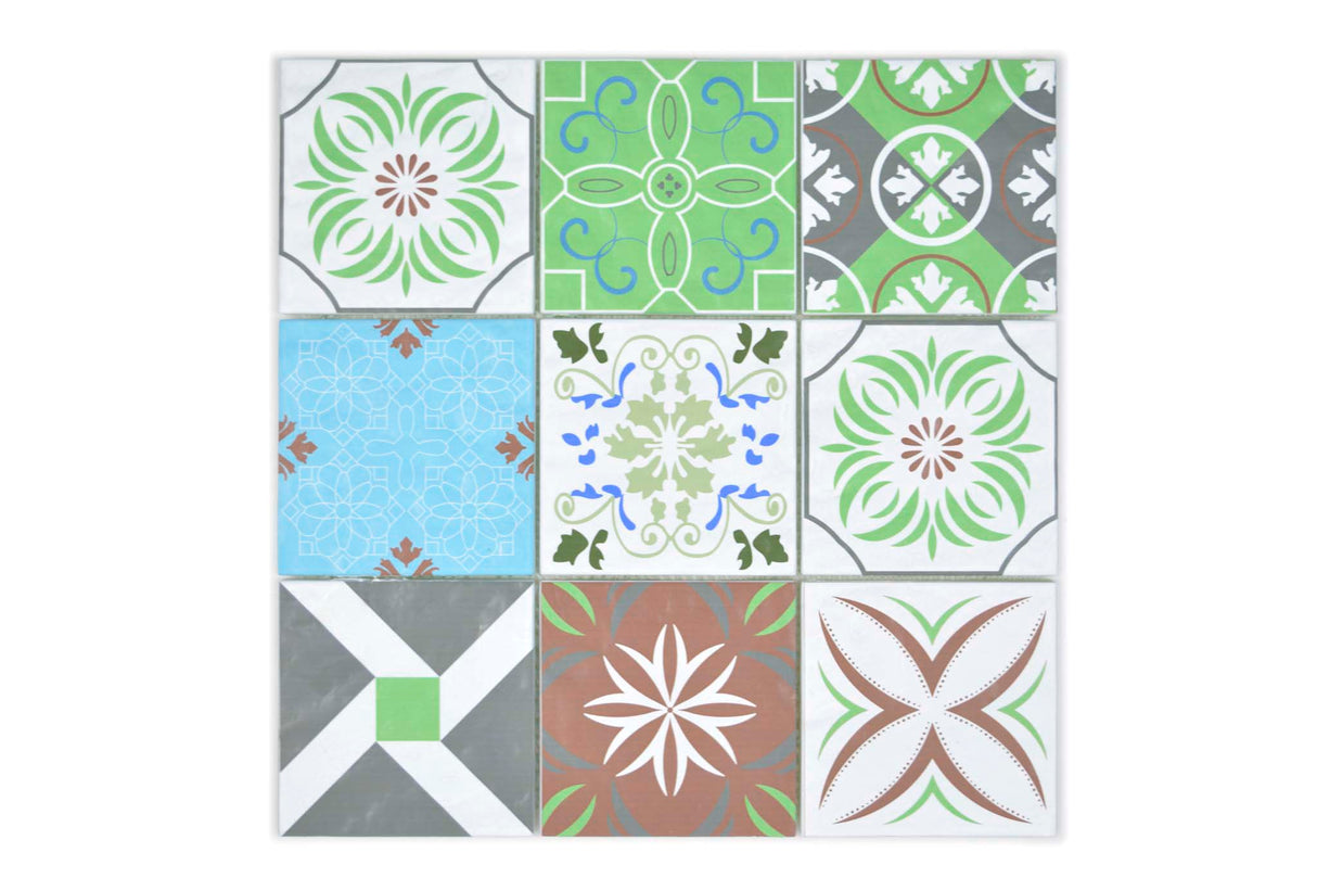 Mosaik Flerfärgad Flen - 004 | 0,09 m²/ark