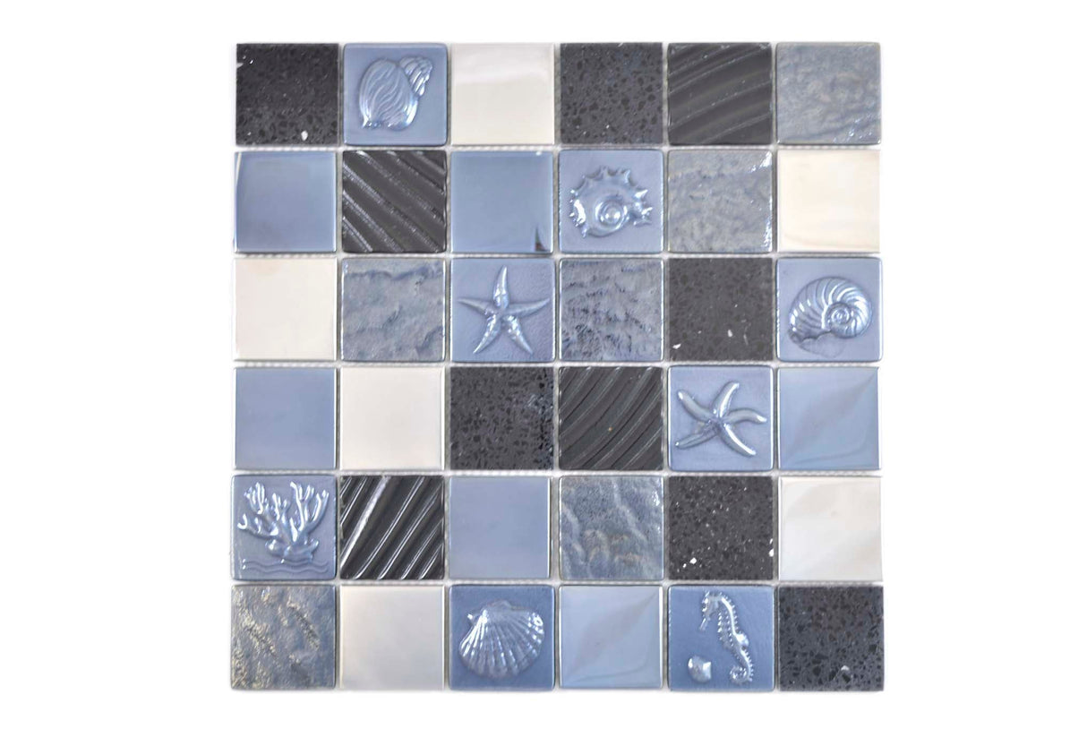 Mosaik Svart Stavanger - 003 | 0,09 m²/ark