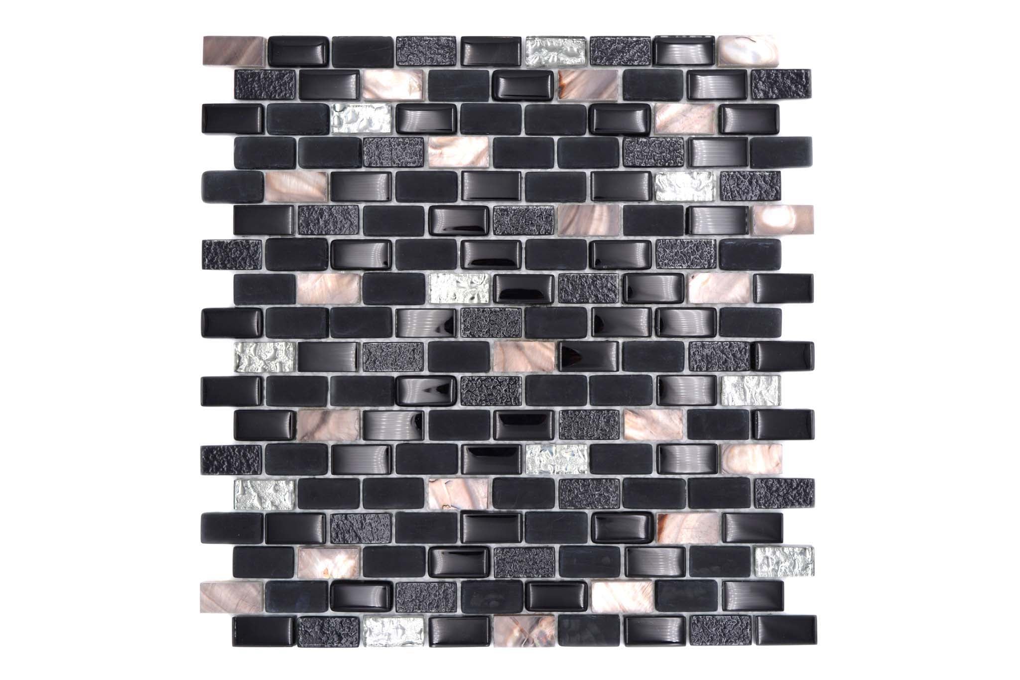 Mosaik Svart Hedemora - 016 | 0,085 m²/ark