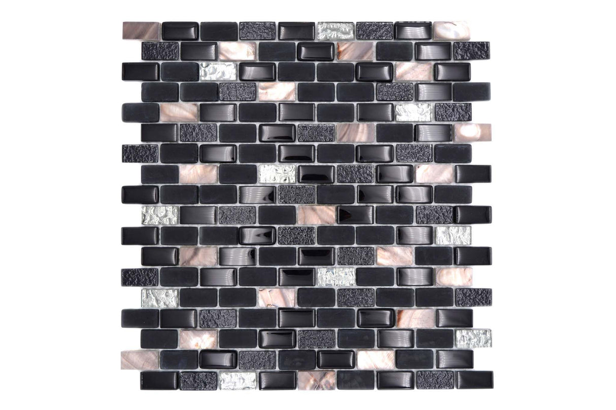 Mosaik Svart Hedemora - 016 | 0,085 m²/ark