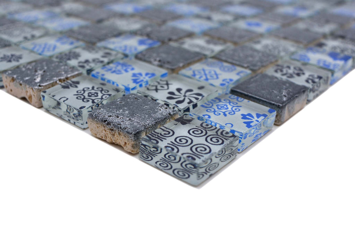 Mosaik Blå Orsa - 004 | 0,09 m²/ark