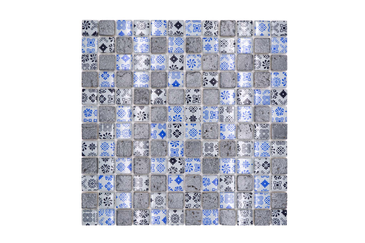 Mosaik Blå Orsa - 004 | 0,09 m²/ark