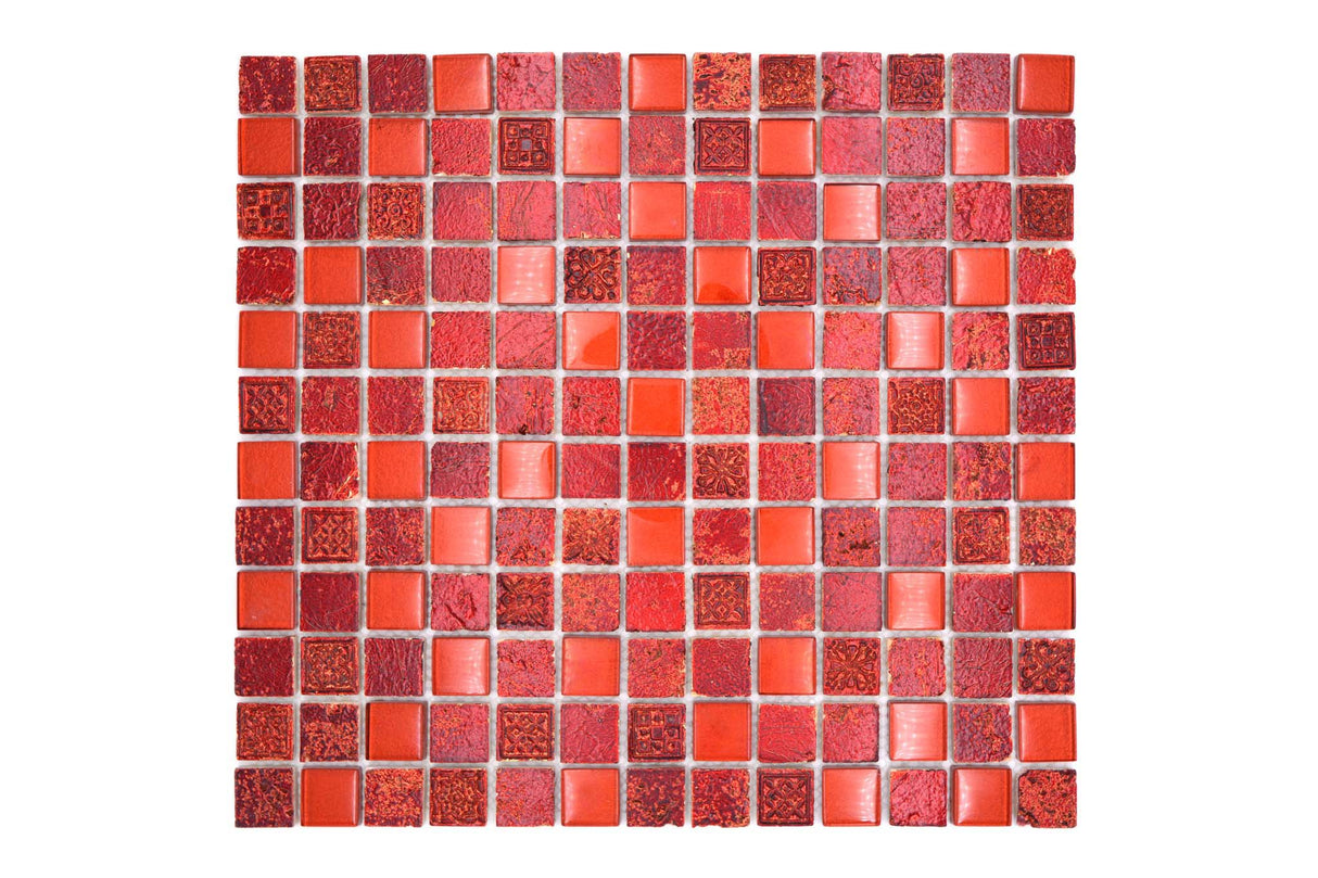 Mosaik Röd Orsa - 010 | 0,099 m²/ark