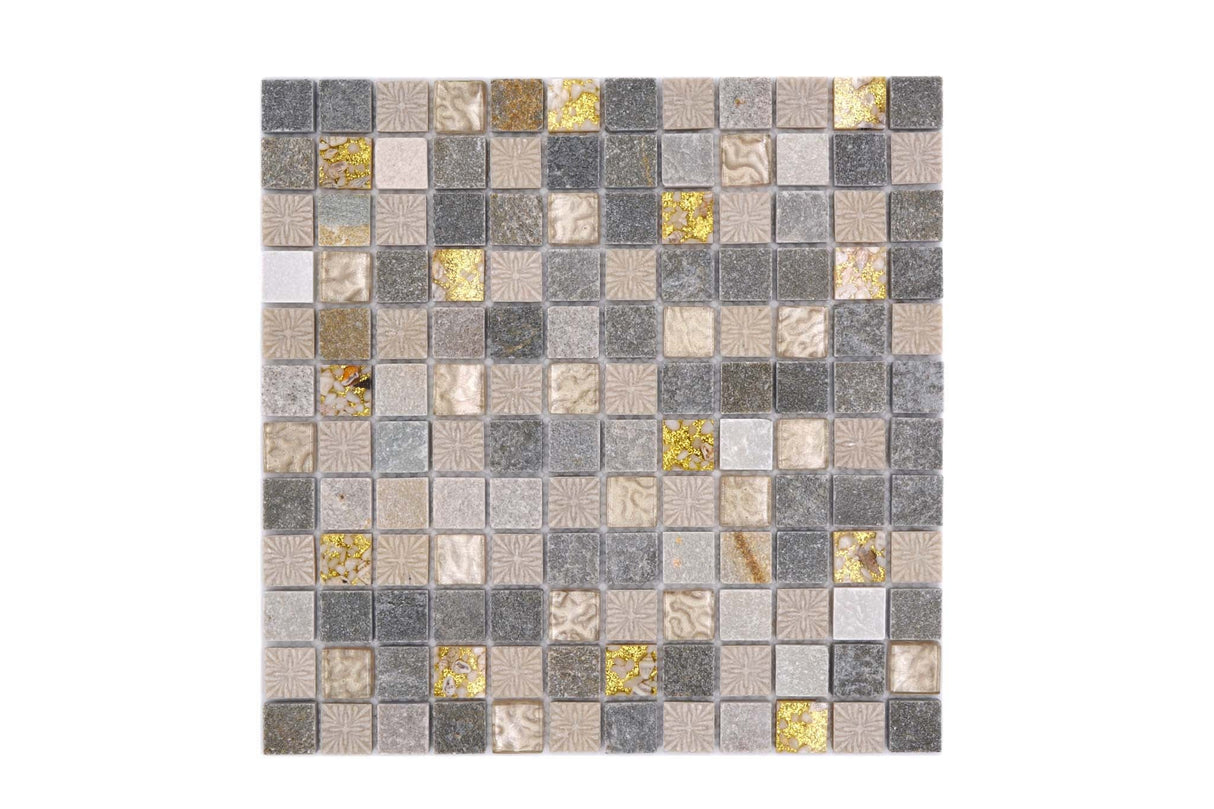 Mosaik Guld Kristinehamn - 002 | 0,09 m²/ark