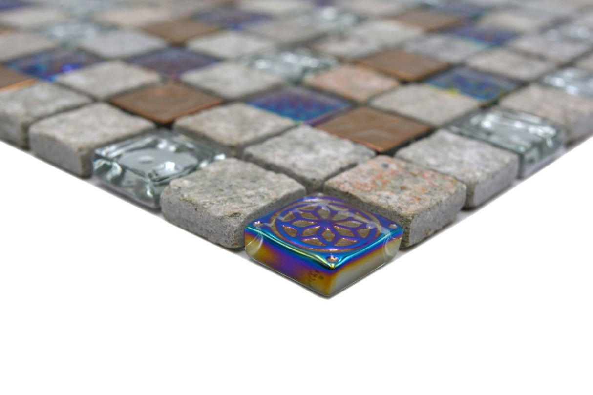 Mosaik Grå Kristinehamn - 003 | 0,089 m²/ark